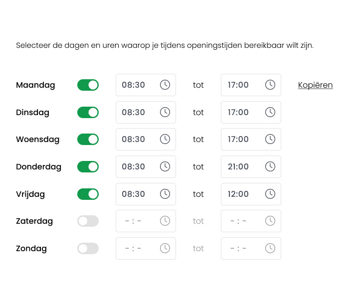 Openingstijden Voip Verbonden